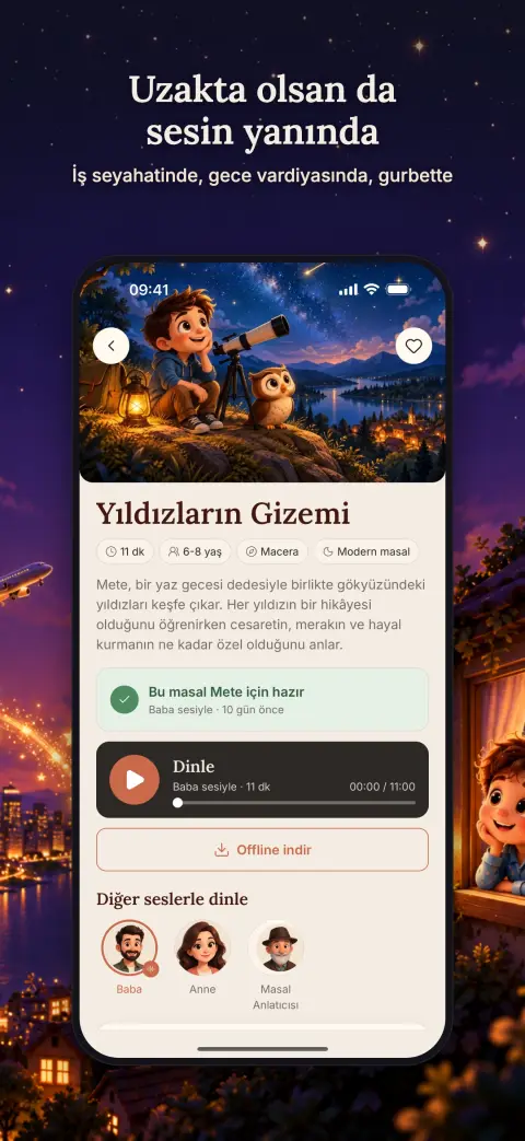 Uzakta olsan da sesin yanında
